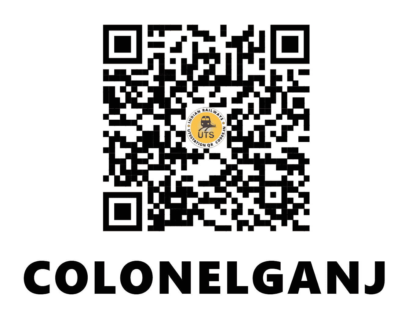 UTS QR Code for COLONELGANJ - CLJ - NE (UTTAR PRADESH)